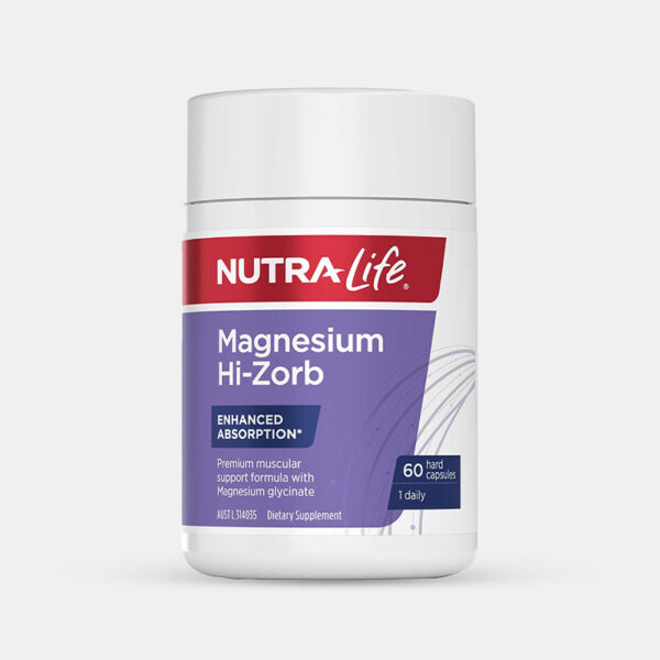 Nutra-Life Magnesium Hi-Zorb 60 Capsules -  (Made in New Zealand)