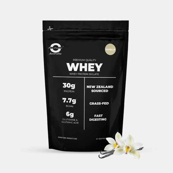Pure Products Australia Whey Protein Isolate 1kg -  (Made in Australia)